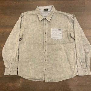 Long sleeve Oakley button up.